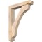 Ekena Millwork Legacy Arts and Crafts Smooth Bracket w/ Offset Brace, Douglas Fir, 5 1/2"W x 30"D x 38"H BKT0604X30X38LEC03SDF - alternate 1